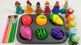 Satisfying Video I How to make Princess Lollipops in to Heart Pool AND Rainbow Painted Cutting ASMR