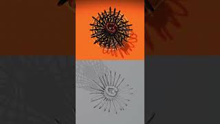 The flower - Curl field based displacement in GeoNodes (Audioreactive ) #blender #3d
