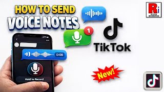 How to Send Voice Notes on TikTok (New Feature)