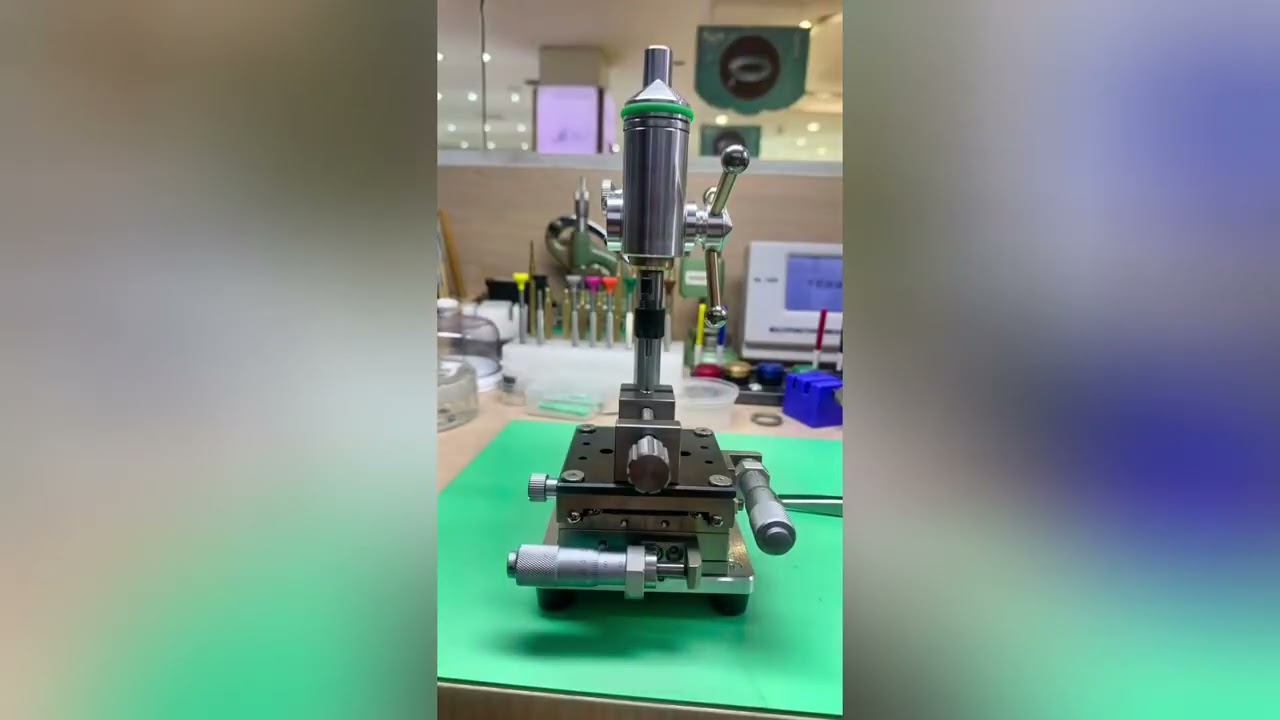 Bench drill. Mini bench drill, micro bench drill, precision watch bench drill.