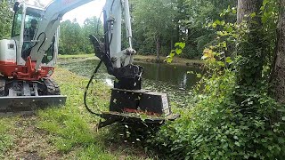 RUT TO THE RESCUE! Pond & Ditch Cutting With The Rut Brush Slayer!