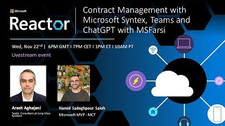 Contract Management with Microsoft Syntex, Teams and ChatGPT with MSFarsi