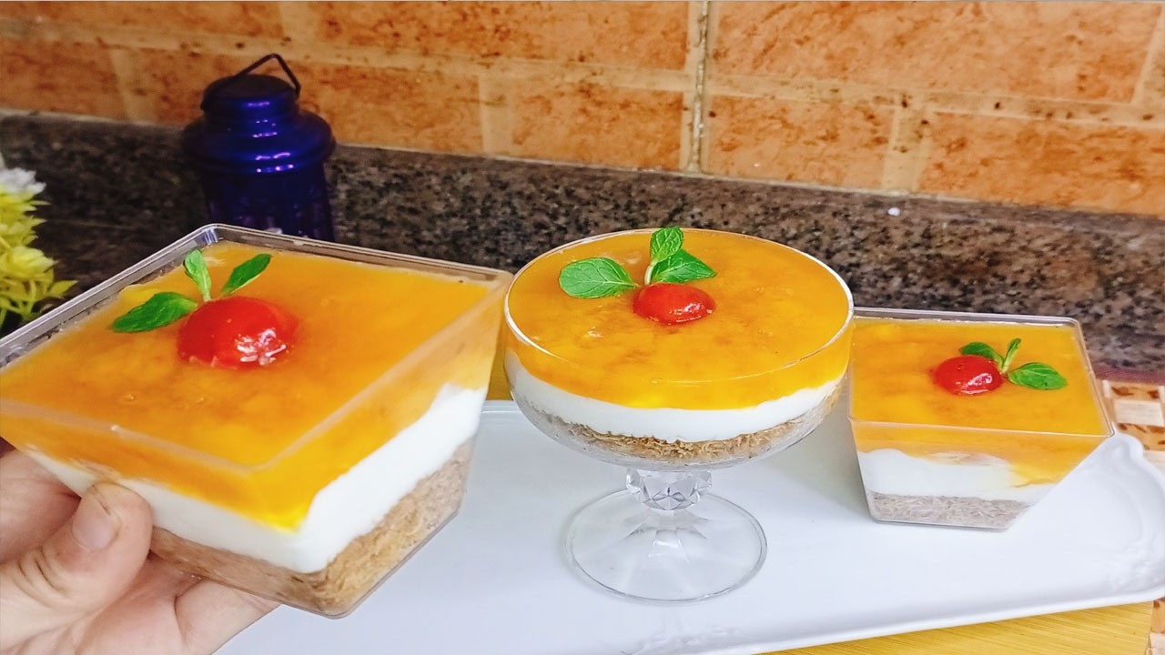 كبات كنافة بالمانجا في 10 دقائق.. أسهل من السهولة!