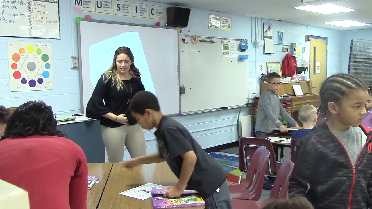 Portrait Lesson to 3rd Graders Art Teacher YouTube