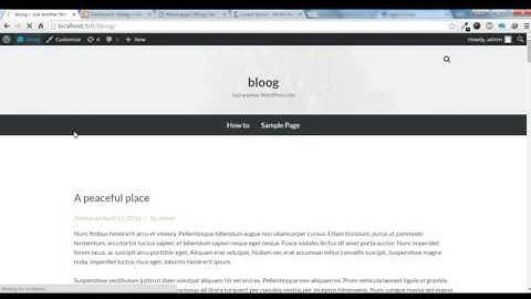 Bloog Lite  - How to create the homepage
