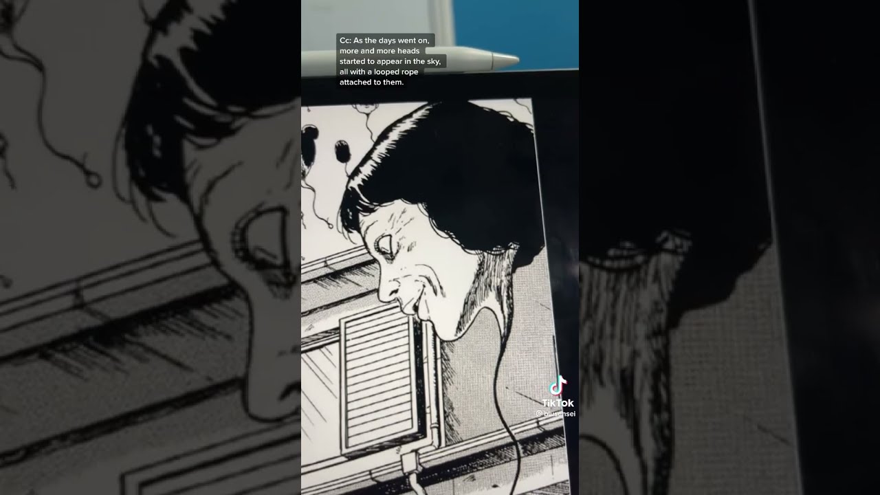 Thumbnail of The Hanging Balloons By Junji Ito #junjiito #horrorstories #scarystories #anime #manga