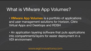 Monitoring VMware Horizons App Volumes with eG Enterprise