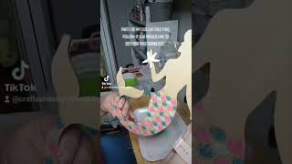 Who doesn't love mermaids and glitter ✨️ #diy #decoration #dollartree #mermaid #glitter