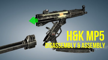 HK MP5 Full disassembly & assembly 3D