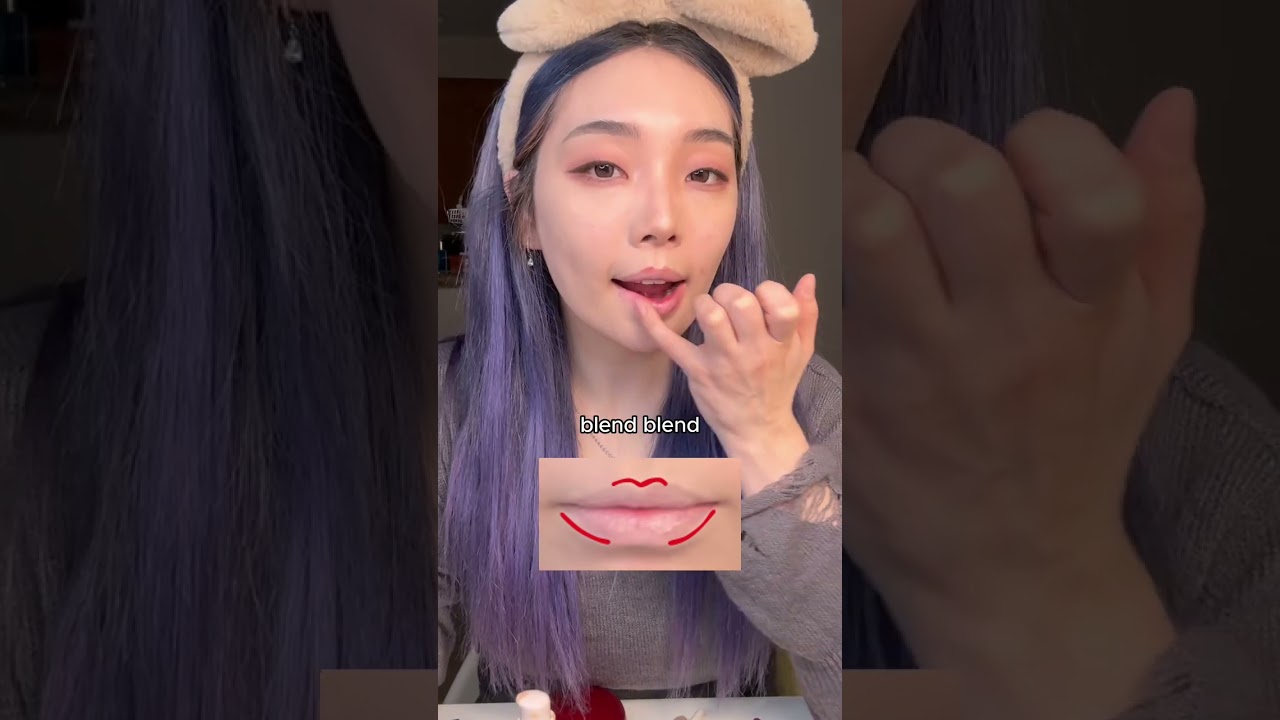 how to do the 3D douyin style lip look 