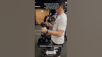 TRÍCEPS TESTA COM HALTERES + ROSCA MARTELO COM HALTERES + ELEVAÇÃO LATERAL EM SUPER-SET