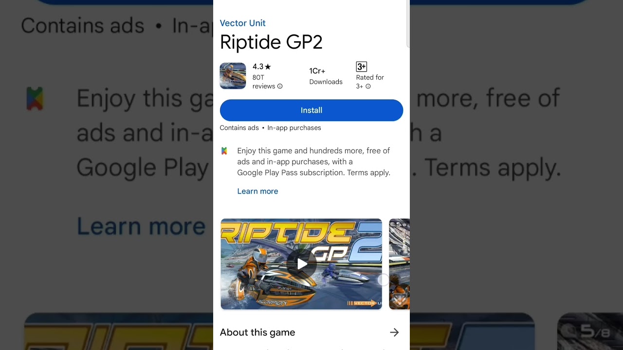 best game Riptide gp 2 