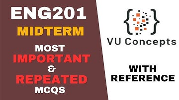 ENG201 Midterm Preparation 2025 | ENG201 Mcqs for Midterm