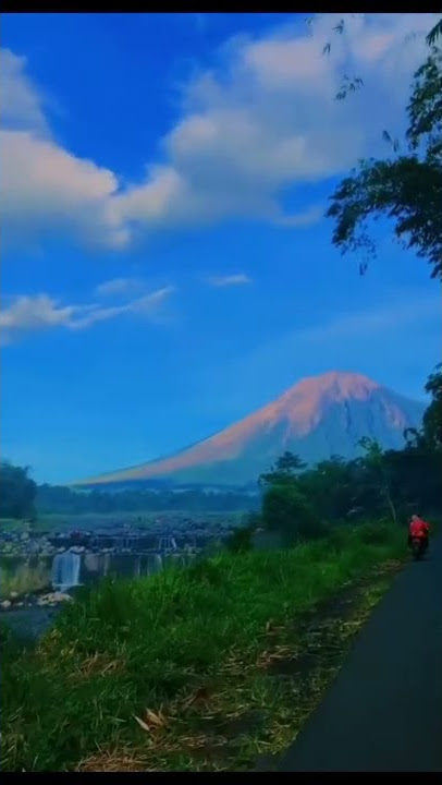 pemandangan gunung semeru dari trubus || stroy wa 30 detik