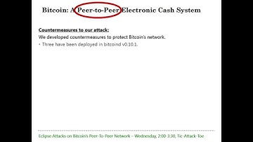 Lightning Talk: Eclipse Attacks on Bitcoin’s Peer-to-Peer Network