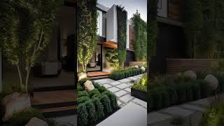 Modern Home Garden Landscaping Ideas 2024 Front Yard Garden Designs| Garden wall design|