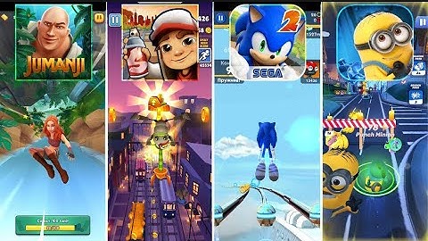 Jumanji Epic Run vs Subway Surfers vs Sonic Boom vs Minion Rush | Ultimate Mobile Game Battle 2025