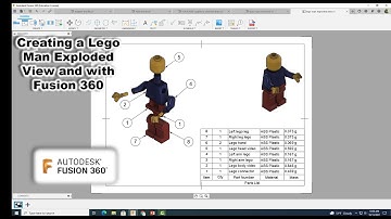 Creating a Lego Man Exploded View and Parts List with Fusion 360