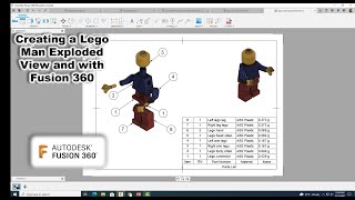 Celebrity Creating a Lego Man Exploded View and Parts List with Fusion 360 Wealth