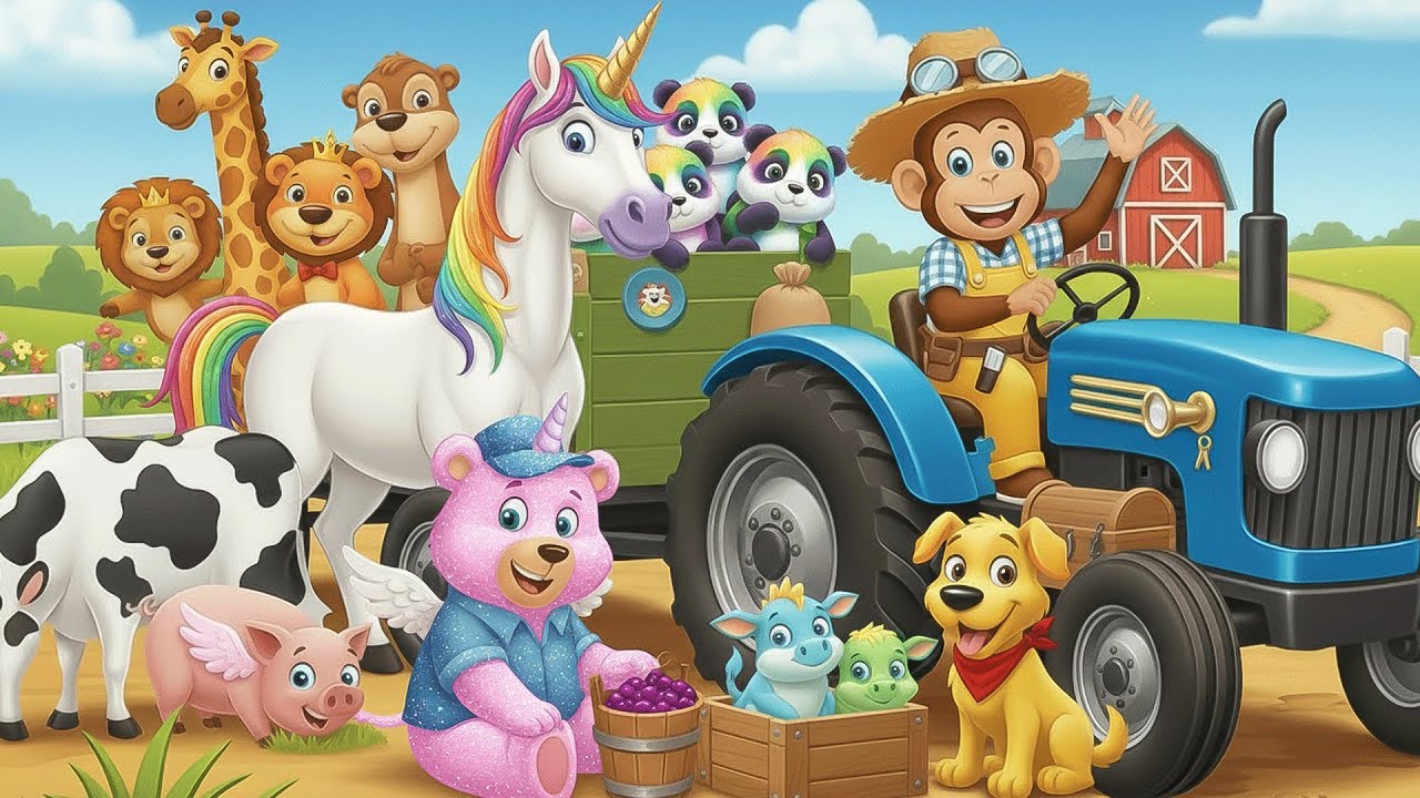 Monkey Farmer Fixes Tractor and Plows Beet Field - Farm Work | Tractor Monkey 🐒🚜