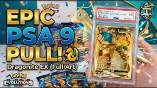 EPIC PSA 9 Dragonite EX Full Art PULL! 🐉 | Pokémon XY Evolutions | Triumph Rips