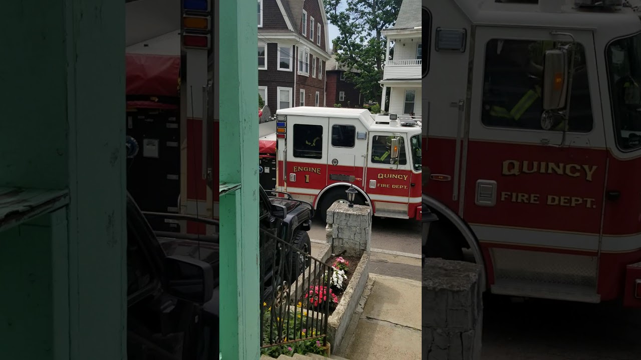 Quincy Fire Department *NEW Engine 1 and Ladder 1 Responding YouTube