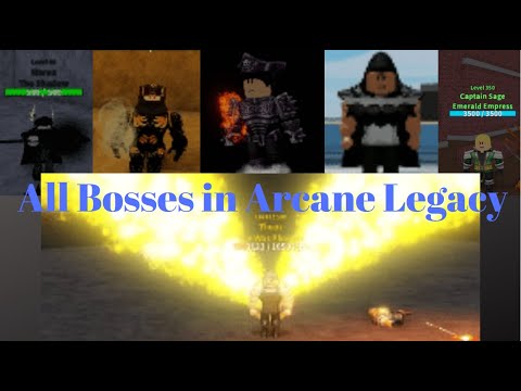 Roblox Arcane Legacy All Bosses In First And Second Sea Youtube