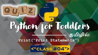Learn Python Programming in Tamil | Print Statements in Python | [TAMIL] Profile