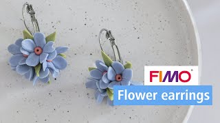 Flower Earrings Fimo Diy Staedtler