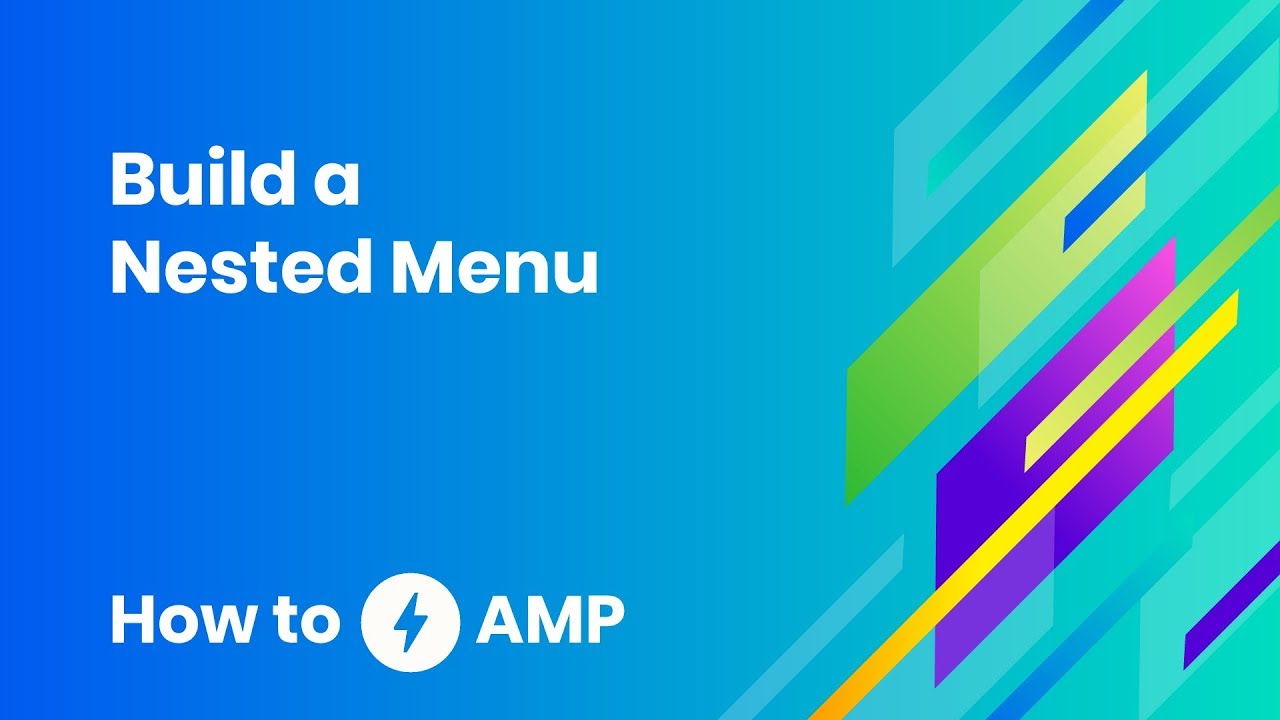 How to build a nested menu - How to AMP - YouTube