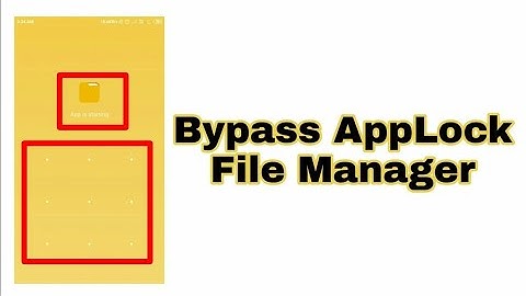 Bypass Xiaomi file manager Applock | Crack Mi applock