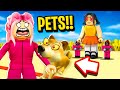 SQUID GAME But We're PETS in Roblox BROOKHAVEN RP!!