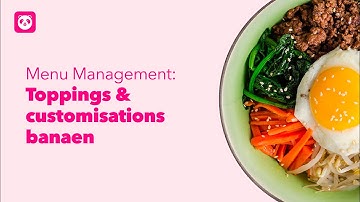 Menu Management: Toppings & customisations banaen [PK - Urdu]