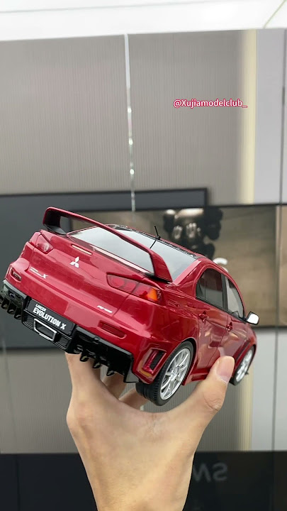 OTTO 1/18 Mitsubishi LANCET EVO XFQ 400 red limited edition car model#otto #118scale #carmodel