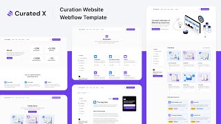 Curated X - Curation Webflow Template | BRIX Templates