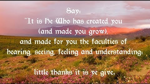 67 Surah Al-Mulk سورة الملك (The Sovereignty) by Ustadz Umar Said - Yusuf Ali