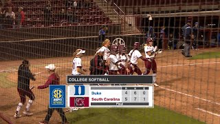 HIGHLIGHTS: Softball vs. Duke — 3/20/19