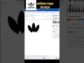 adidas logo making in MS Word easy tutorial #ytshorts #adidas