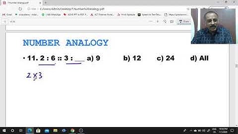 Number Analogy  for ICET by Banda Ravipal Reddy