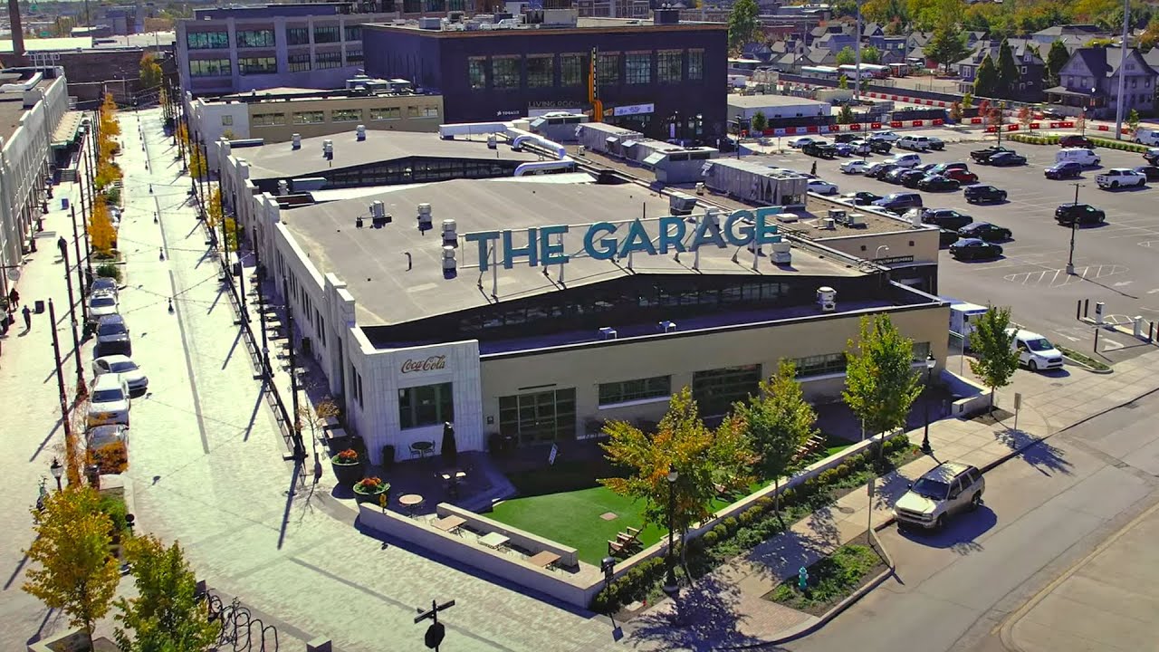 The Garage Food Hall - Drone Fly Through