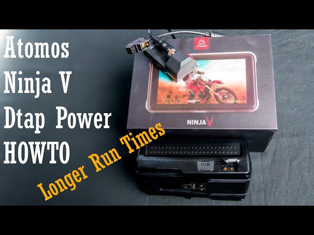 ATOMOS NINJA V＋バッテリー＋ドッキングステーション＋SSD480G Atomos Ninja V external power! HOWTO power via a Dtap (V mount