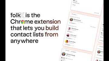 folkX — Create lists of contacts, from anywhere
