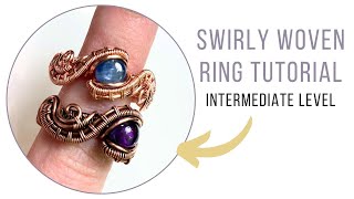 Wire Weave Ring Tutorial  Wire Wrapped Ring Tutorial  Intermediate Level