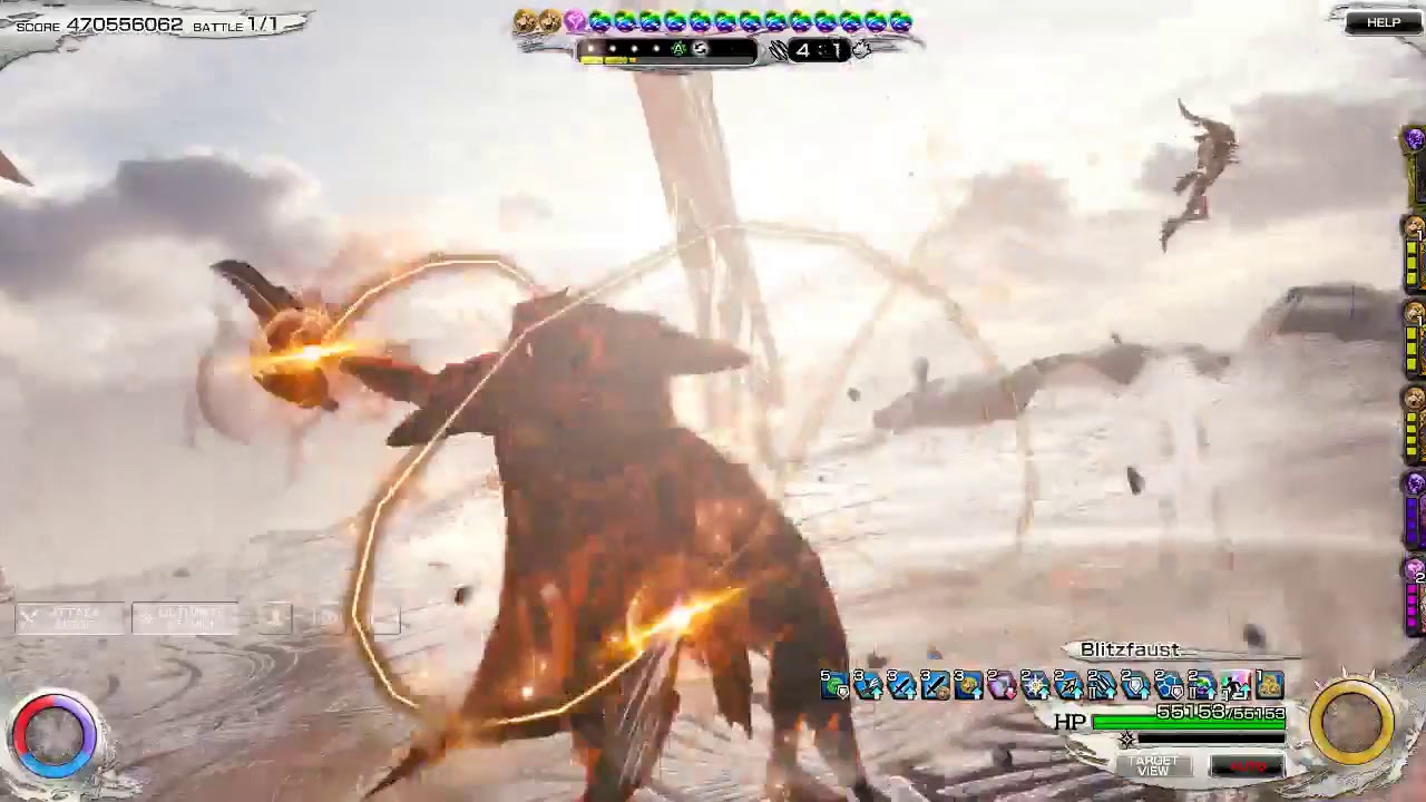 Mobius FF - The Hunt: Pandemonium - Basilisk (Hard) 5-7turns w/Braska's Final Aeon