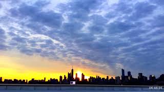 Sunrise over Chicago on March 5, 2018