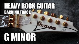 Heavy Rock Guitar Backing Track In G Minor chords