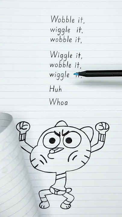 🔥🐱 Wobble It Wiggle It – Gumball Viral Dance Meme (Lyrics   Subtitles)