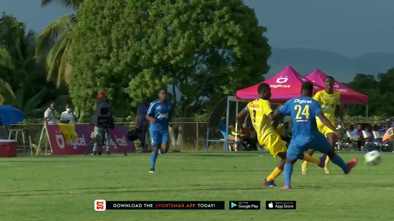 Clarkes superb strike is the SPORTSMAX APP moment for Garvey Maceo vs Clarendon DaCosta Cup SF!