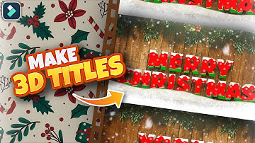 SUPER Cool 3D Titles in Filmora 12 | Filmora 12 Tutorials