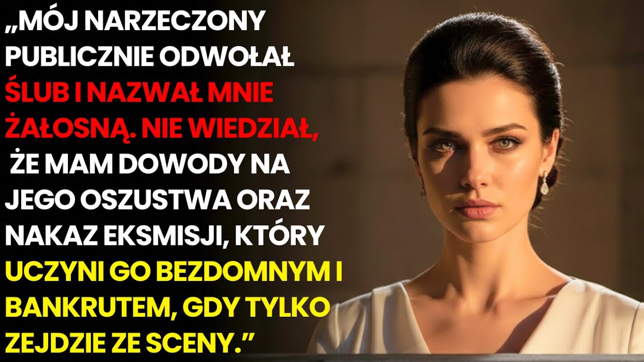 Stałam w sukni za tysiące złotych, ściskając bukiet, gdy mój narzeczony wziął mikrofon i przy 120 gościach powiedział: „Odwołuję ten ślub. Ona jest żałosna.” Cała sala zamarła, a ja… nie...